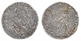 Monete di Zecche Italiane
Stati Pontifici
Giulio III (1550-1555) - Doppio Bolognino o Muraiola - Zecca: Bologna - Diritto: busto del Papa a destra -...