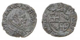 Monete di Zecche Italiane
Stati Pontifici
Urbano VII (1590) - Sesino - Zecca: Bologna - Diritto: busto del Papa a destra - Rovescio: stemma della ci...