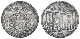 Monete di Zecche Italiane
Stati Pontifici
Clemente X (1670-1676) - Piastra Giubilare 1675 - Zecca: Roma - Diritto: stemma sormontato dalle chiavi de...