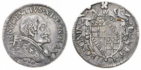 Monete di Zecche Italiane
Stati Pontifici
Innocenzo XI (1676-1689) - Testone 1683 - Zecca: Bologna - Diritto: effigie del Papa a destra - Rovescio: ...