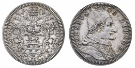 Monete di Zecche Italiane
Stati Pontifici
Innocenzo XI (1676-1689) - Giulio Anno III (1678) - Zecca: Roma - Diritto: stemma sormontato dalle chiavi ...