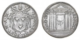 Monete di Zecche Italiane
Stati Pontifici
Innocenzo XII (1691-1700) - Giulio Giubilare 1700 Anno IX - Zecca: Roma - Diritto: stemma sormontato dalle...