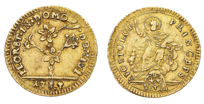 Monete di Zecche Italiane
Stati Pontifici
Pio VI (1775-1799) - Mezza Doppia Ro...
