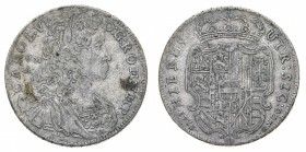 Monete di Zecche Italiane
Regno di Napoli
Carlo VI Imperatore (1711-1734) - Piastra 1733 - Zecca: Napoli - Diritto: busto del Re paludato e corazzat...