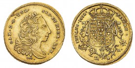 Monete di Zecche Italiane
Regno di Napoli
Carlo III di Borbone (1734-1759) - 4 Ducati 1752 - Zecca: Napoli - Diritto: busto del Re a destra - Rovesc...