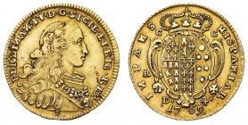 Monete di Zecche Italiane
Regno di Napoli
Ferdinando IV di Borbone (1759-1799) - 4 Ducati 1769 - Zecca: Napoli - Diritto: busto adulto del Re a dest...