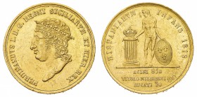 Antichi Stati Italiani
Regno delle Due Sicilie
Ferdinando I di Borbone (1816-1825) - 30 Ducati 1818 - Zecca: Napoli - Diritto: effigie coronata del ...
