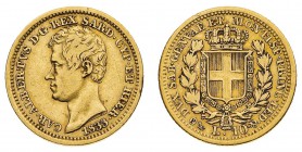 Regno di Sardegna
Carlo Alberto (1831-1849)
10 Lire 1833 - Zecca: Genova - Diritto: effigie del Re a sinistra - Rovescio: stemma di Casa Savoia coro...