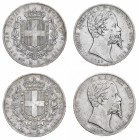 Regno di Sardegna
Vittorio Emanuele II (1849-1861)
Insieme di n. 17 esemplari da 5 Lire senza ripetizioni - Qualità tipica di queste monete (Bol. n....