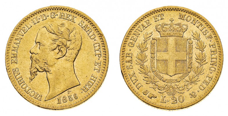 Regno di Sardegna
Vittorio Emanuele II (1849-1861)
20 Lire 1856 - Zecca: Torin...