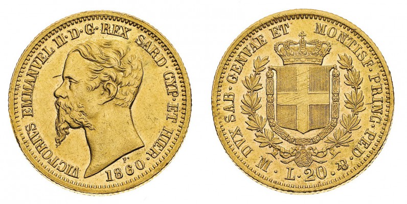 Regno di Sardegna
Vittorio Emanuele II (1849-1861)
20 Lire 160 - Zecca: Milano...