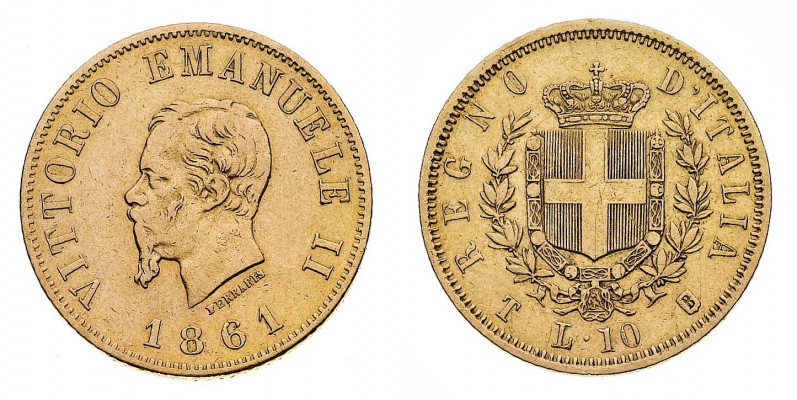 Regno d'Italia
Vittorio Emanuele II (1861-1878)
20 Lire 1861 - Zecca: Torino -...