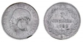 Regno d'Italia
Vittorio Emanuele III (1900-1946)
1 Centesimo Valore 1902 - Zecca: Roma - Diritto: effigie del Re a sinistra - Rovescio: valore e dat...