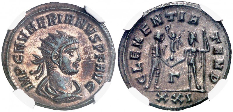 (284 d.C.). Numeriano. Antoniniano. (Spink 12243) (Co. 8) (RIC. 463). Bella. En ...