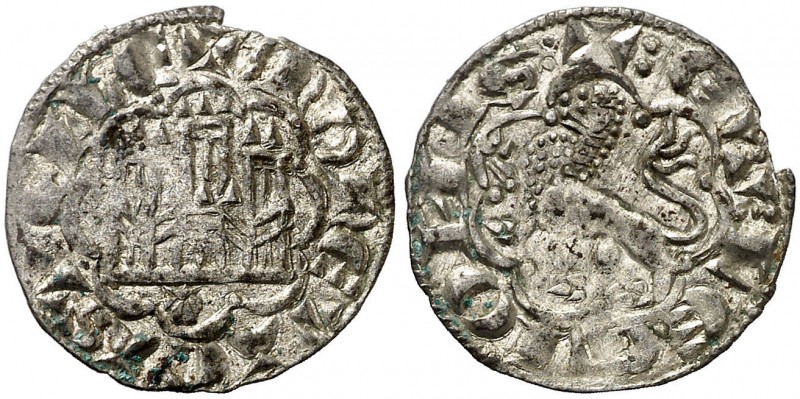 Alfonso X (1252-1284). Santiago de Compostela o Coruña. Blanca alfonsí. (AB. 264...