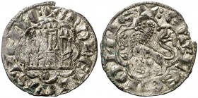 Alfonso X (1252-1284). Santiago de Compostela o Coruña. Blanca alfonsí. (AB. 264.1, como novén) (M.M. A10:11.41). 0,78 g. Vellón rico. Encapsulada. Ra...