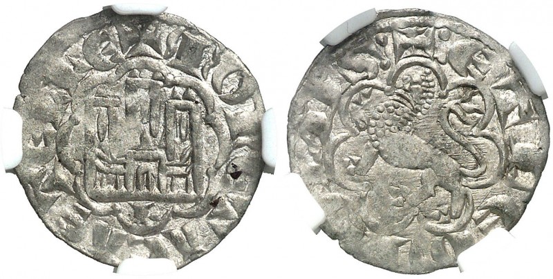 Alfonso X (1252-1284). León. Blanca alfonsí. (AB. 267.1, como novén) (M.M. A10:1...