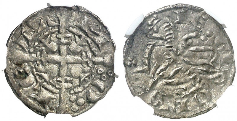 Sancho IV (1284-1295). León. Dinero. (AB. 211, de Fernando III) (M.M. S4:1.1). A...