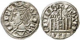 Sancho IV (1284-1295). Toledo. Cornado. (AB. 302) (M.M. S4:3.40). 0,75 g. Bella. En cápsula de la NGC como MS62, nº 2800890-001. Ex Áureo & Calicó 28/...