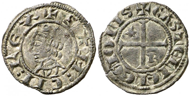 Sancho IV (1284-1295). Burgos. Meaja coronada. (AB. 308.3, como seisén) (M.M. S4...
