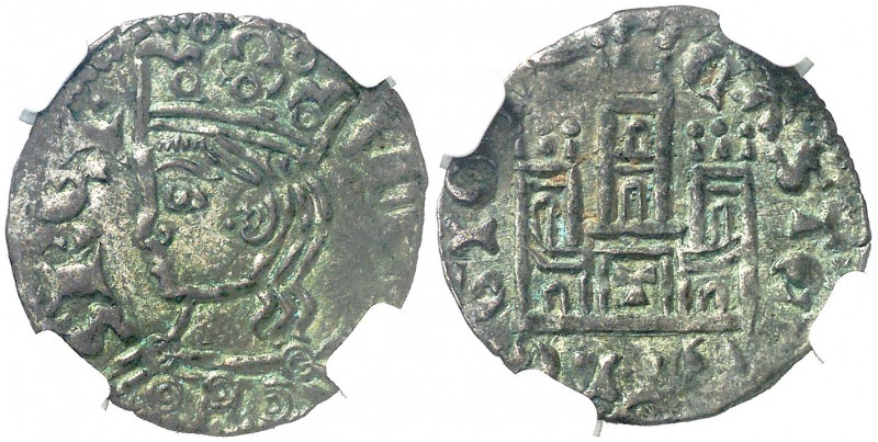 Alfonso XI (1312-1350). Toledo. Cornado. (AB. 341) (M.M. A11:2.26). Encapsulada....