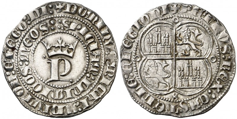 Pedro I (1350-1368). Sevilla. Real. (AB. 380). 3,50 g. Encapsulada. Ex M. Sisó 1...