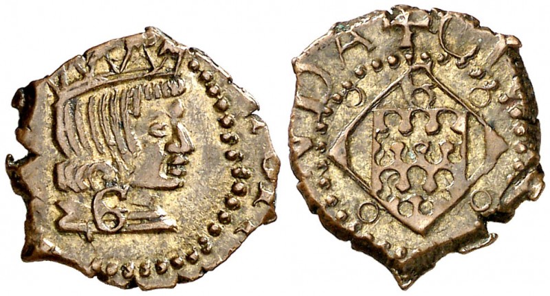 s/d. Felipe III. Girona. 1 diner. (AC. 34, mismo ejemplar) (Cru.C.G. 3738). 0,96...