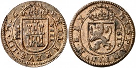 1619. Felipe III. Segovia. 8 maravedís. (AC. 339) (J.S. D-231). 5,83 g. Muy bella. Brillo original. En cápsula de la NGC como UNC Details, nº 2709534-...