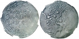 1813. Fernando VII. Cartagena de Indias. 2 reales. (AC. 760) (Restrepo 136-2). 4,31 g. CU. Acuñación floja en parte. Encapsulada. Escasa. (MBC+).