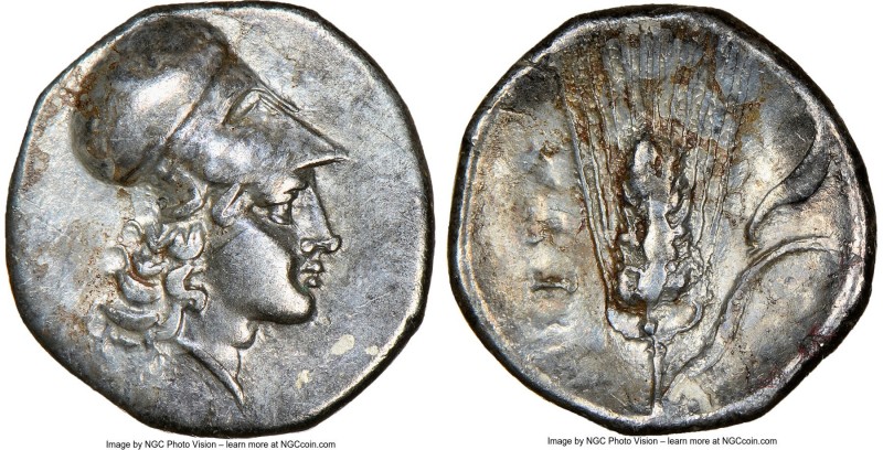 LUCANIA. Metapontum. Ca. 325-275 BC. AR diobol (12mm, 1.21 gm, 7h). NGC XF 4/5 -...