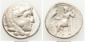 MACEDONIAN KINGDOM. Alexander III the Great (336-323 BC). AR tetradrachm (26mm, 16.84 gm, 12h). Fine, scrape. Lifetime-early posthumous issue of Cypru...