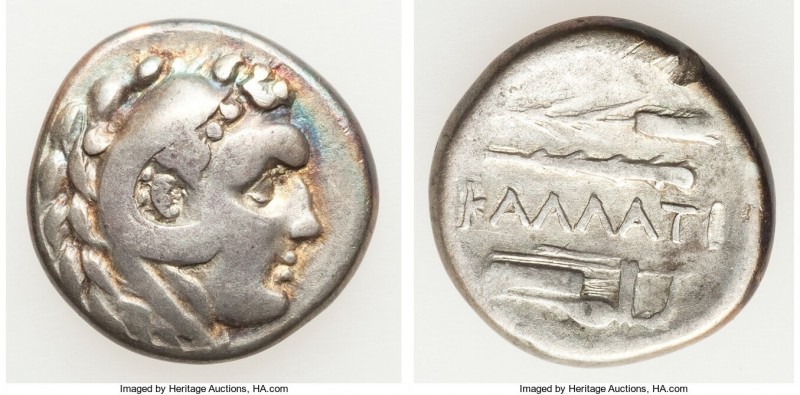MOESIA. Callatis. Ca. 3rd-2nd centuries BC. AR drachm (18mm, 4.96 gm, 9h). Fine,...