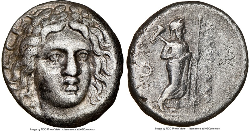 CARIAN SATRAPS. Maussollus (377-353 BC). AR drachm (15mm, 11h). NGC VF, Fine Sty...