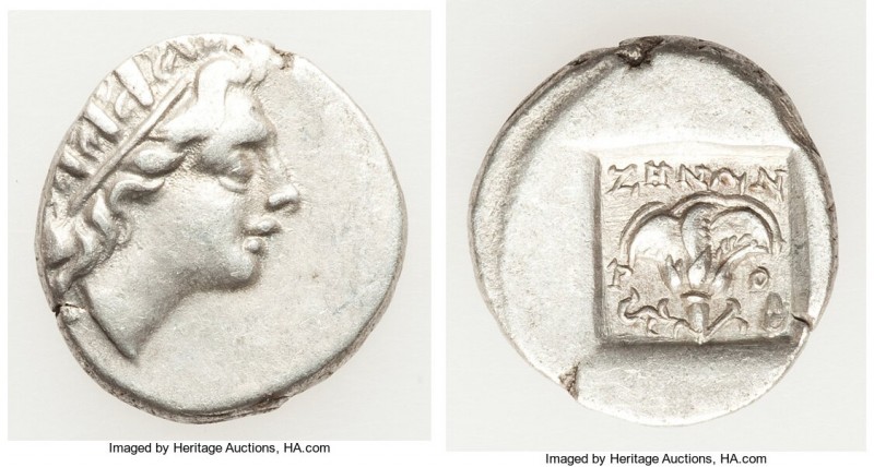 CARIAN ISLANDS. Rhodes. Ca. 88-84 BC. AR drachm (15mm, 2.47 gm, 11h). Choice VF....