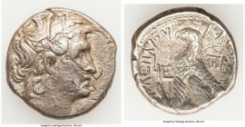 PTOLEMAIC EGYPT. Cleopatra VII Thea Neotera (51-30 BC). AR stater or tetradrachm (26mm, 13.22 gm, 12h). VF, flan flaws. Alexandria, Dated Regnal Year ...