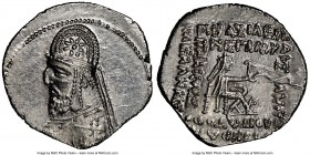 PARTHIAN KINGDOM. Mithradates III (ca. 87-80 BC). AR drachm (21mm, 4.06 gm, 11h). NGC MS 5/5 - 3/5. Ecbatana mint. Diademed bust of Mithradates III le...