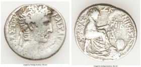 SYRIA. Antioch. Augustus (27 BC-AD 14). AR tetradrachm (27mm, 14.43 gm, 12h). Fine. Dated year 27 of the Actian Era and Consular Year 12 (5 BC). KAIΣA...