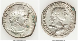 PHOENICIA. Tyre. Trajan (AD 98-117). AR tetradrachm (26mm, 13.36 gm, 5h). Choice Fine. Consular Year VI and Tribunitian Year XVI (AD 112). AYTOKP KAIC...