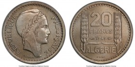 French Occupation copper-nickel Piefort Essai 20 Francs 1949 SP65 PCGS, KM-PE1, Lec-46. Mintage: 104. 

HID09801242017

© 2020 Heritage Auctions |...