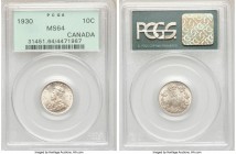 George V 10 Cents 1930 MS64 PCGS, Ottawa mint, KM23a.

HID09801242017

© 2020 Heritage Auctions | All Rights Reserved