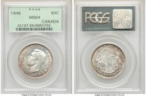 George VI "Wide Date" 50 Cents 1948 MS64 PCGS, Royal Canadian mint, KM45.

HID09801242017

© 2020 Heritage Auctions | All Rights Reserved