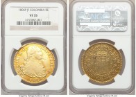 Charles IV gold 8 Escudos 1806 P-JF VF35 NGC, Popayan mint, KM62.2.

HID09801242017

© 2020 Heritage Auctions | All Rights Reserved