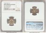 Republic Mint Error - Broadstruck Centavo 1946 XF Details (Reverse Scratched) NGC, Philadelphia mint, KM9.2.

HID09801242017

© 2020 Heritage Auct...