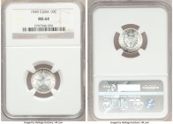 Republic 10 Centavos 1949 MS64 NGC, Philadelphia mint, KM-A12. 

HID09801242017

© 2020 Heritage Auctions | All Rights Reserved