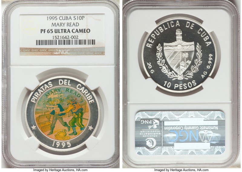 Republic 3-Piece Lot of Certified Assorted Proof Issues NGC, 1) 10 Pesos 1995 - ...