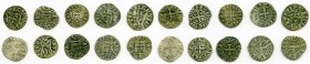 10-Piece Lot of Uncertified Assorted Deniers ND (12th-13th Century) VF, Includes (2) Besançon, (3) Philip IV, (4) Louis IX and (1) Unidentified. Avera...
