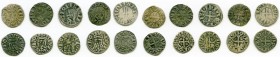 10-Piece Lot of Uncertified Assorted Deniers ND (12th-13th Century) VF, Includes (4) Besançon, (2) Philip IV and (4) Louis IX. Average size 18mm. Aver...