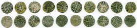 10-Piece Lot of Uncertified Assorted Deniers ND (12th-13th Century) VF, Includes (8) Besançon, (1) Philip IV and (1) Louis IX. Average size 18mm. Aver...