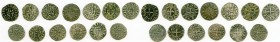 13-Piece Lot of Uncertified Assorted Deniers ND (12th-13th Century) VF, Includes (7) Besançon, (2) Philip IV, (3) Louis IX and (1) Provence. Charles I...