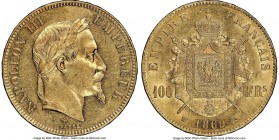 Napoleon III gold 100 Francs 1869-BB MS60 NGC, Strasbourg mint, KM802.2, Fr-551, Gad-1136. AGW 0.9334 oz. 

HID09801242017

© 2020 Heritage Auctio...